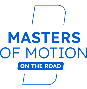Masters of Motion  ON THE ROAD logo